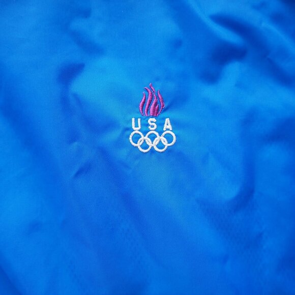 USA Olympic VTG Colorblock Full Zip Windbreaker Unisex M - Picture 5 of 12